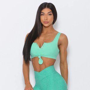 Bombshell Henley Sports Bra - Mint - S NWOT